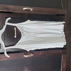 Flowing White Coconut Moon Tank